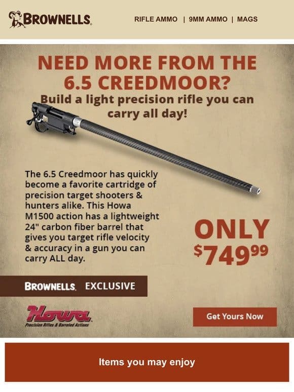 Get more from the 6.5 Creedmoor here!