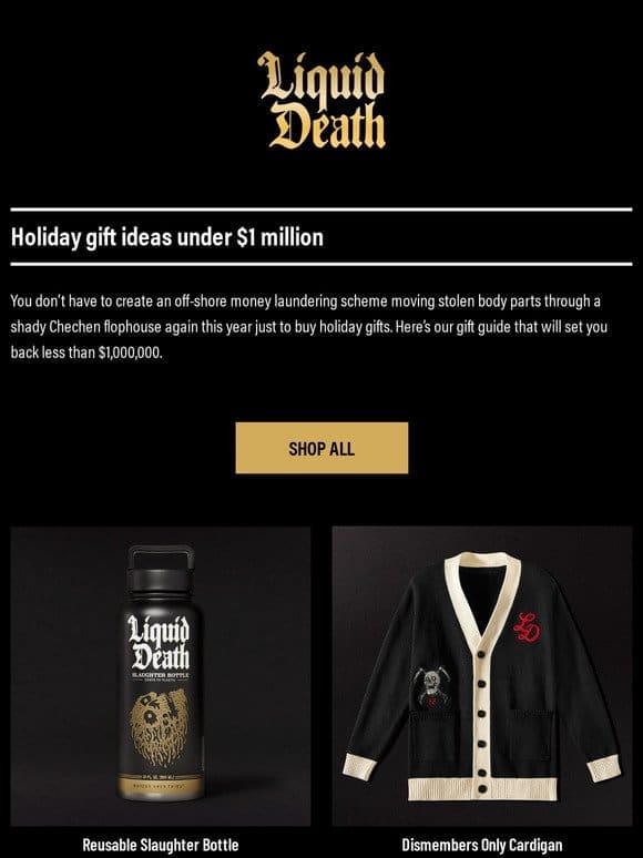 Gift Ideas Under $1 Million