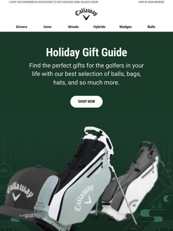 Give The Gift Of Performance | Shop Golf Bags and More!