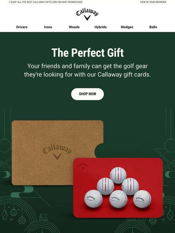 Give The Perfect Gift With A Callaway Golf Gift Card