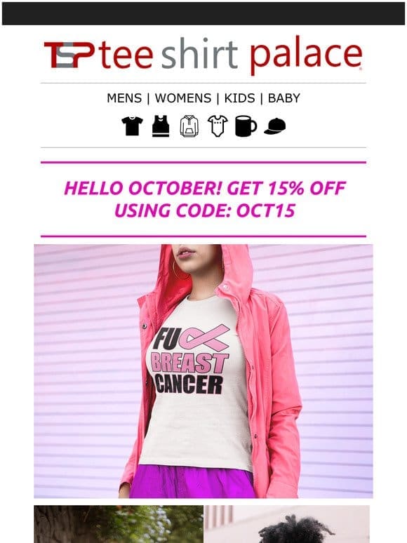 HELLO OCTOBER! 15% OFF ALL ORDERS