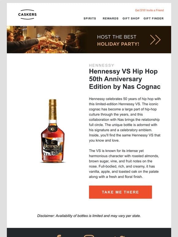 HOTTEST COGNAC OF 2023: Hennessy VS Hip Hop 50th Anniversary Edition by Nas Cognac