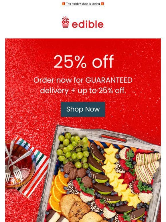 HURRY: 25% off holiday favorites won’t last