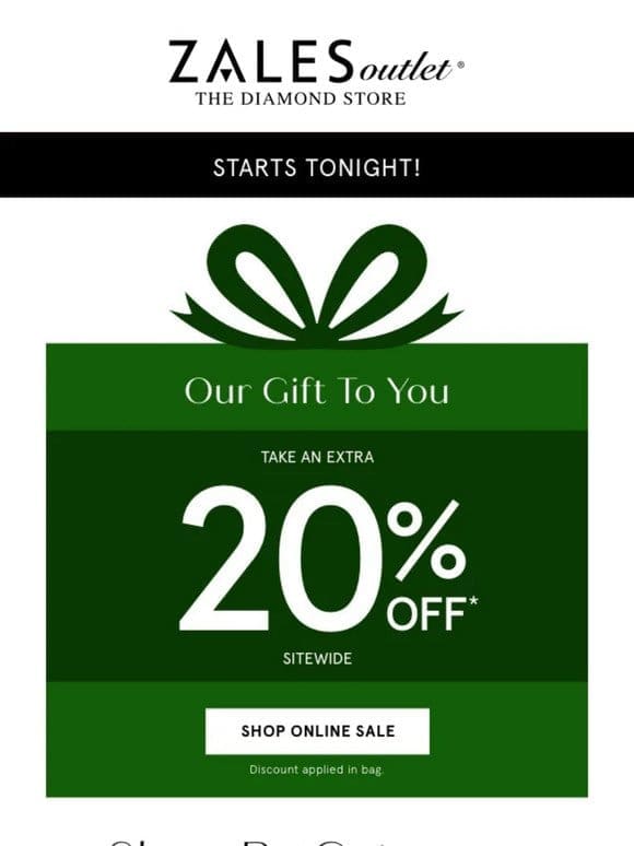 Happy Holidays from Zales! Open for a Gift