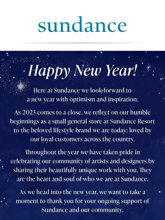 Happy New Year From All Of Us At Sundance!