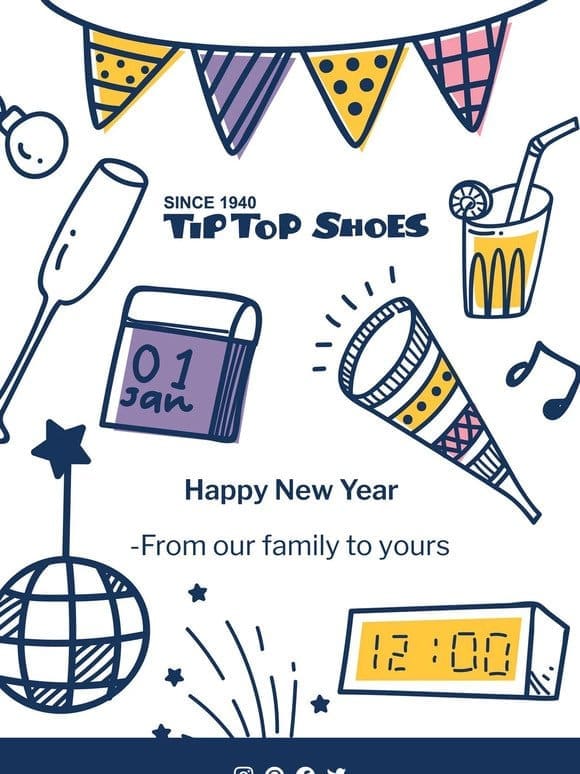 Happy New Year from Tip Top Shoes