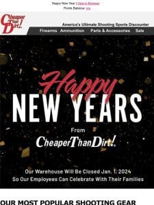 Happy New Years From the Cheaper Than Dirt Team!