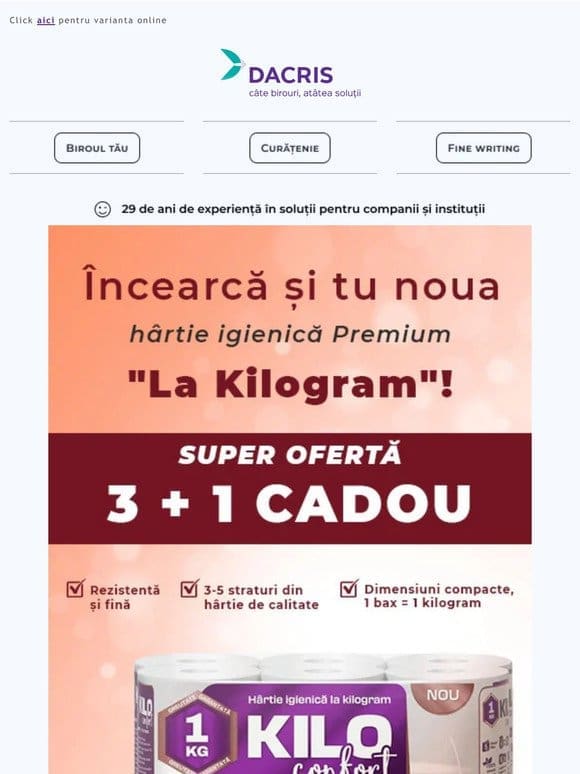 Hârtie igienică Premium la kilogram și Super Ofertă? Află mai multe!