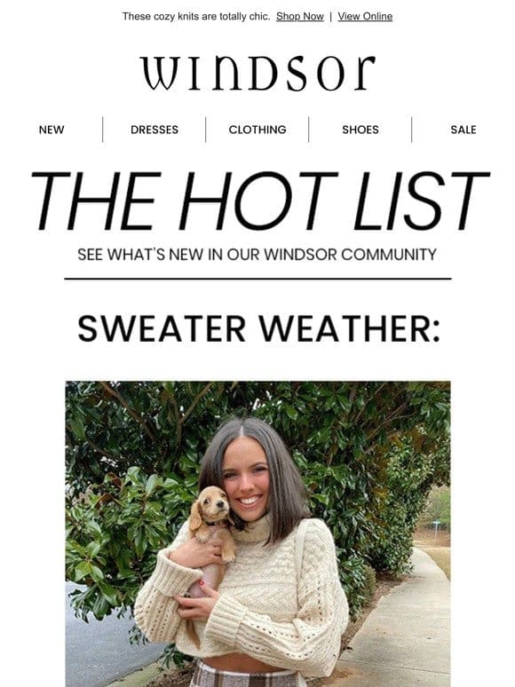 Haute News: Sweater Weather