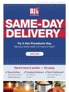 Have you tried Same-Day Delivery?