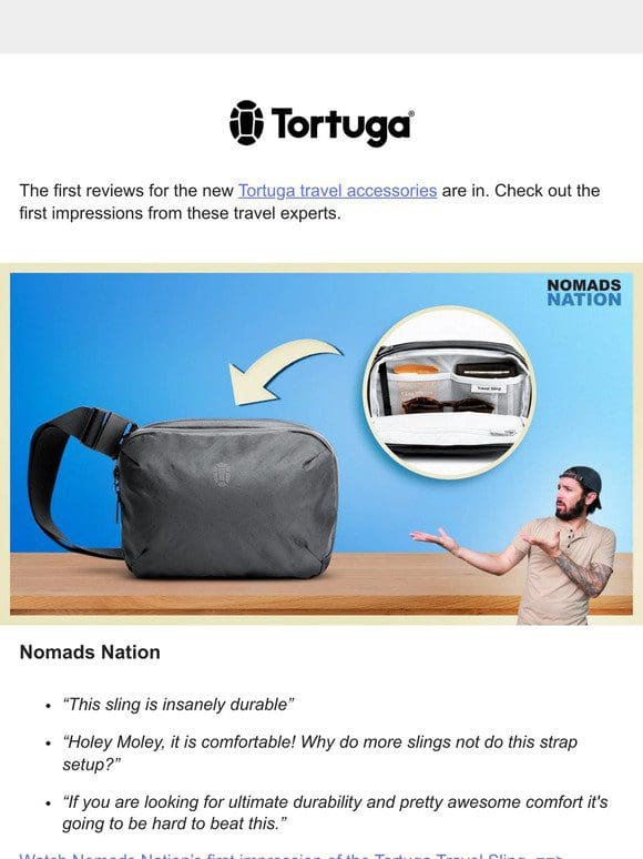 Here’s what the experts think of Tortuga’s new travel accessories