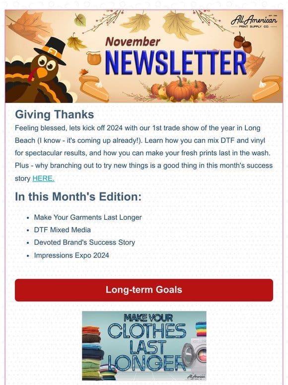 Hi Valued Customer，  November Newsletter is Here!  ️ | AA Print Supply Co