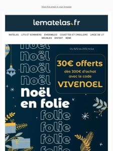 Ho Ho Ho ! 30€ offerts dès 300€ d’achat