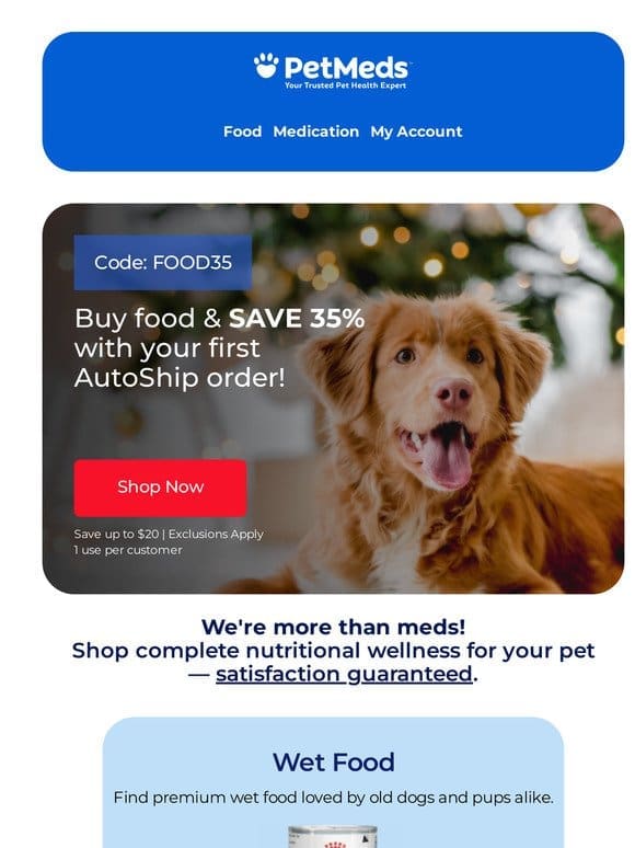 Holiday Feasts Await: Save 35% on Pet Nutritional Wellness!