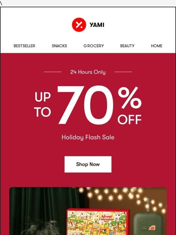 Holiday Flash Sale – Up to 70% Off!