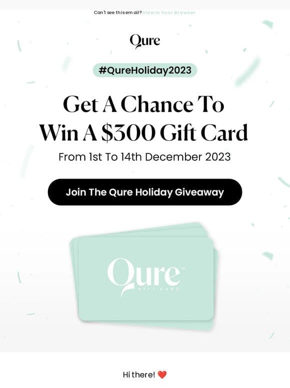 Holiday Giveaway: Your Skin， Your Win