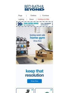 Home Fitness Has Never Been Easier with 20% off