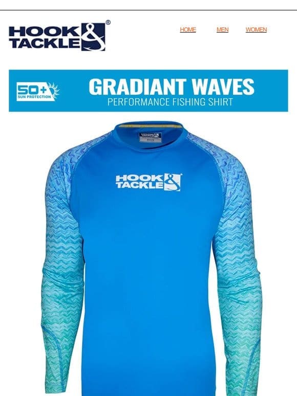 Hook & Tackle’s GRADIANT WAVES Sun Shirt