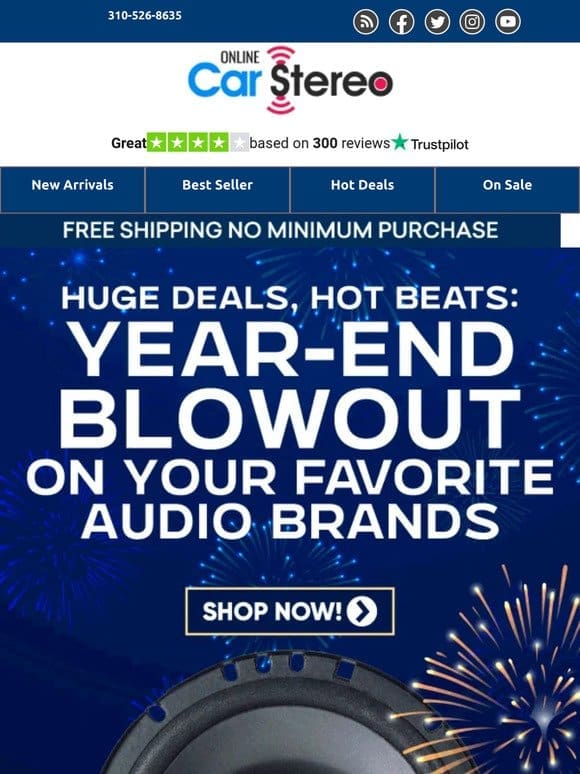 Huge Deals， Hot Beats   Year-End Blowout on Your Favorite Audio Brands!