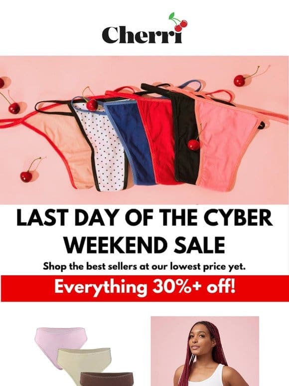 Hurry! Cyber Weekend Sale Ends Today!