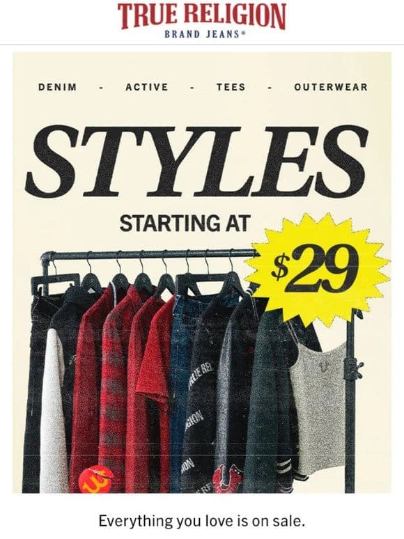 Hurry! Styles as low as $29