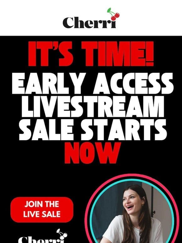 IT’S TIME! The Black Friday sale starts NOW on TikTok Live!