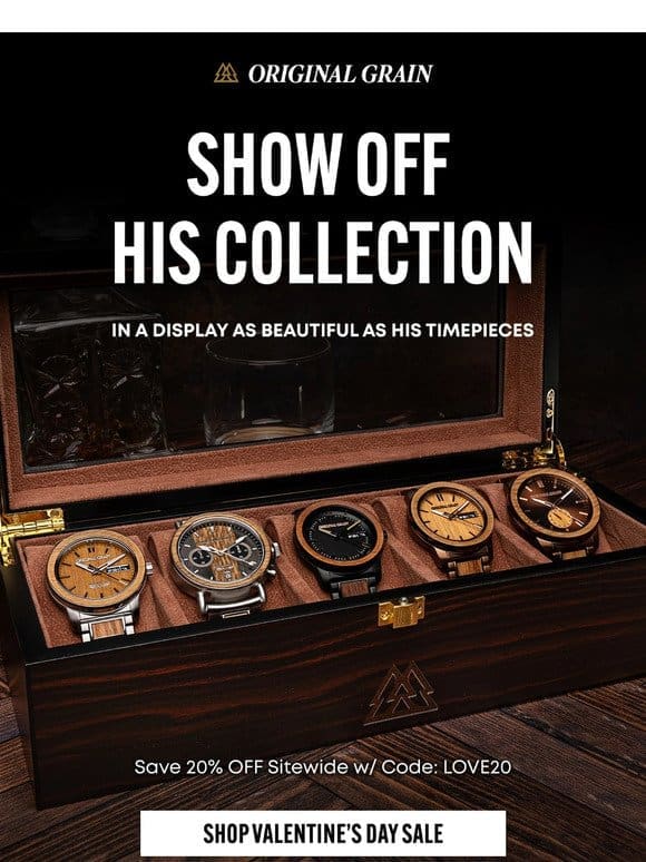 If he has a watch， this is a great Valentine’s Day gift!