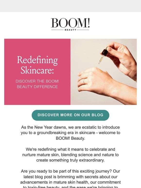 Ignite your radiance with BOOM! Beauty’s skincare innovations