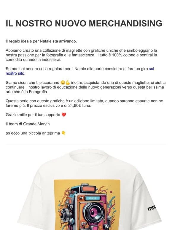 Il Nostro Nuovo Merch è Arrivato