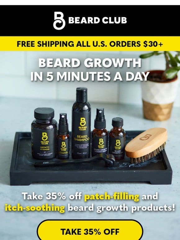 Incoming: Easy beard growth