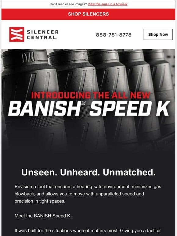 Introducing the BANISH Speed K!