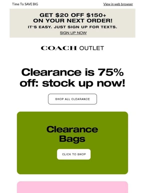 It’s Official! Announcing 75% Off Clearance