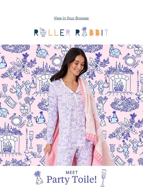 JUST DROPPED: Party Toile Pajamas!