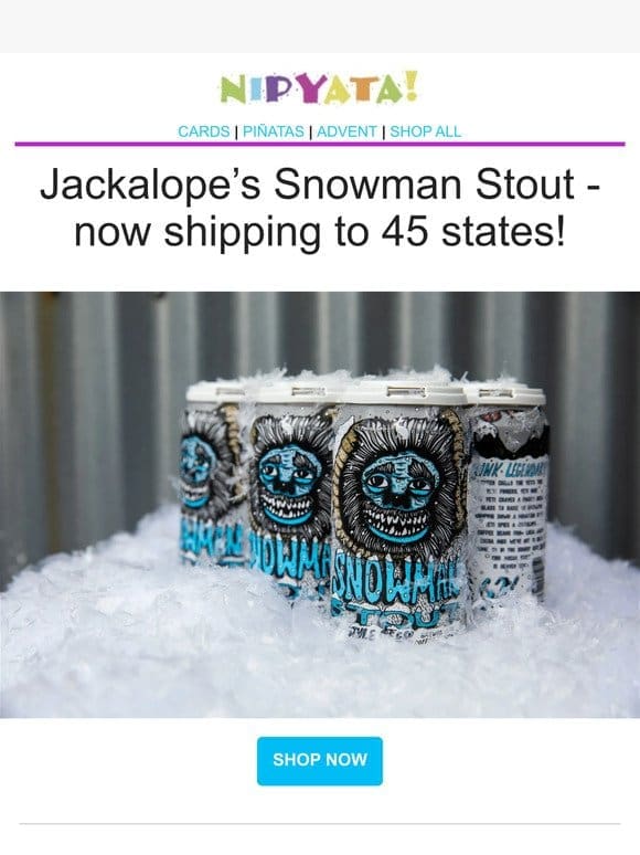 Jackalope Snowman Stout