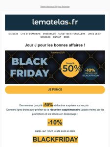 Jour J | BLACK FRIDAY : nos remises sont pour vous