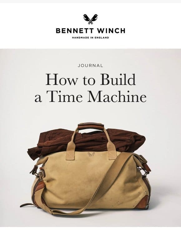 Journal: How to Build a Time Machine
