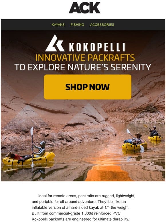 Kayaks You Can Take Just About ANYWHERE // Kokopelli