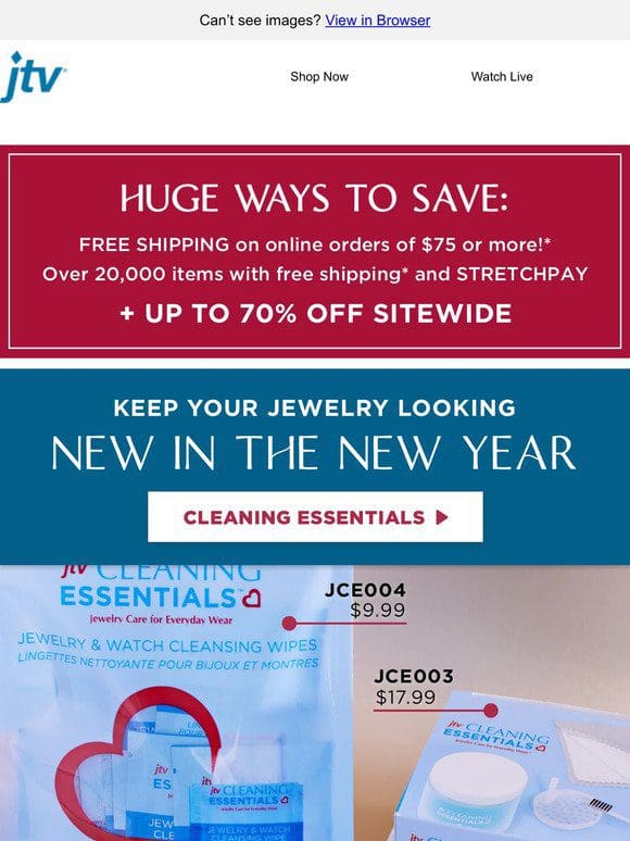 Keep your jewelry looking NEW!