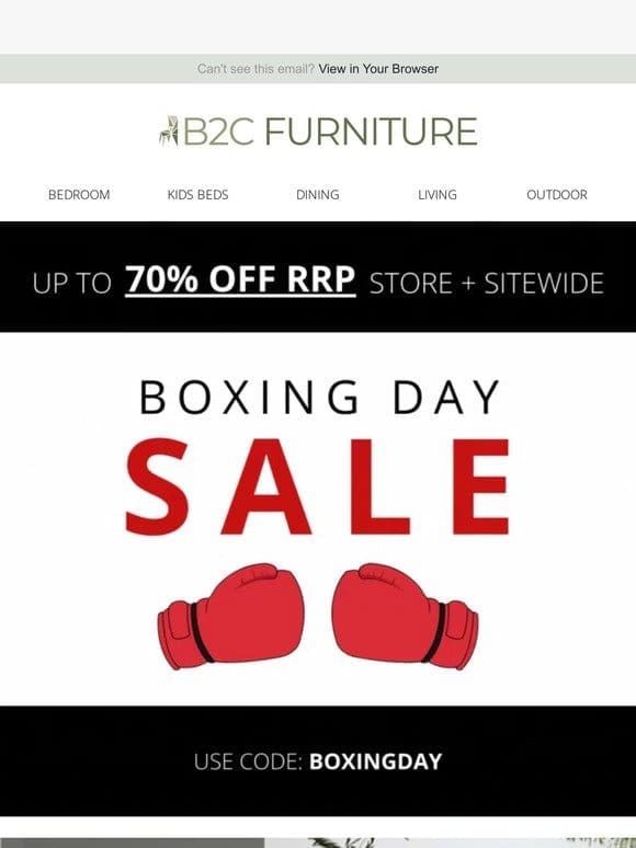 Knockout Deals!   Boxing Day Sale is LIVE Now!!
