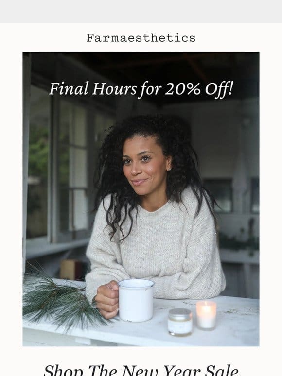 Last Chance For 20% Off