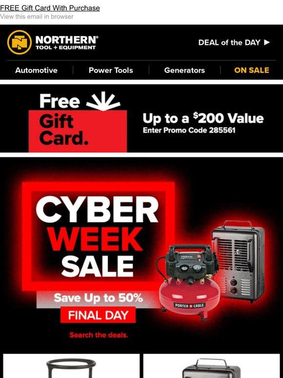 Last Chance For Cyber Deals: Save Up To 50%