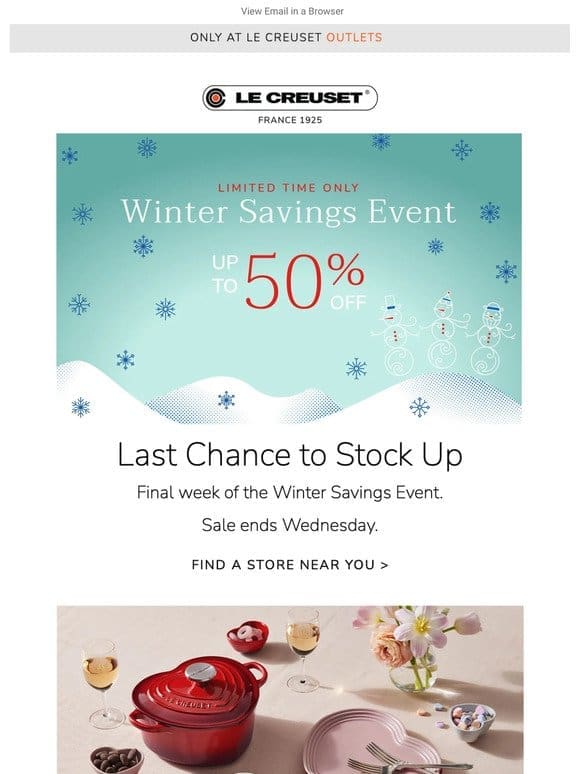 Last Chance Winter Savings