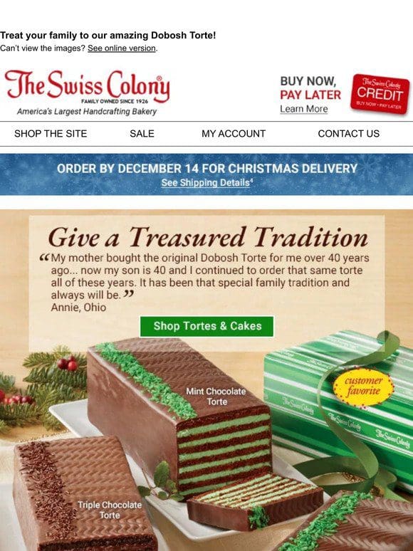 Last Day to Save on a Scrumptious Christmas Tradition