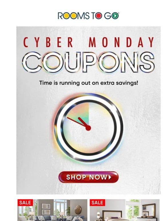 Last call for Cyber Monday Coupon savings!