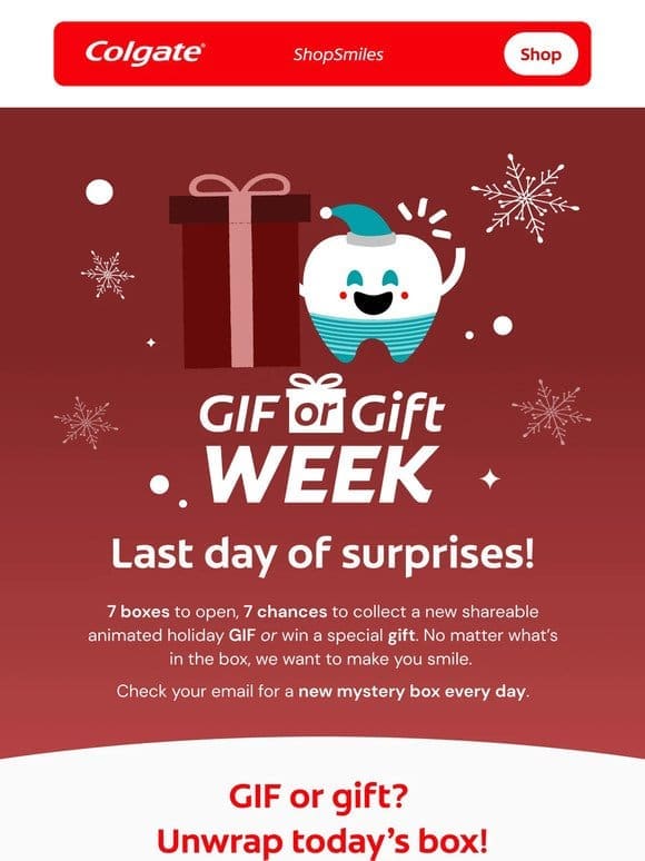 Last chance: Get your GIF(t)!