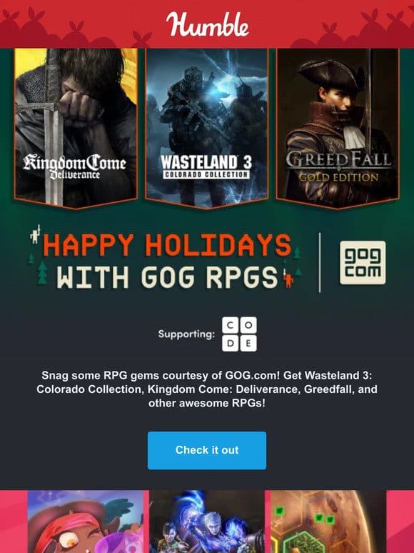 Last chance for this RPG bundle from GOG! Get Wasteland 3， Greedfall & more ⚔️