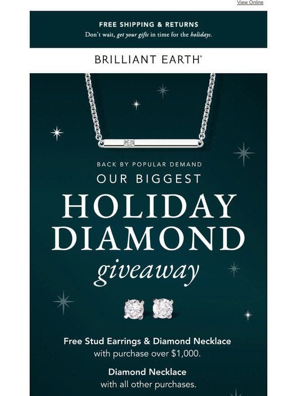 Last chance to win a lab diamond tennis bracelet!