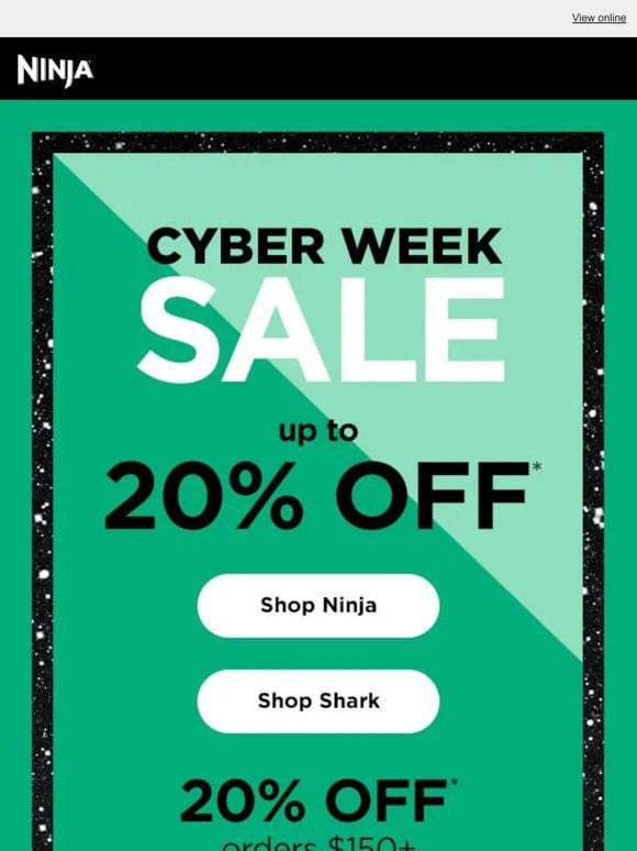 Last day to shop the Cyber Week Sale. ⏰