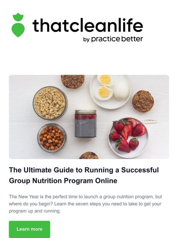 Launch your group nutrition program with ease