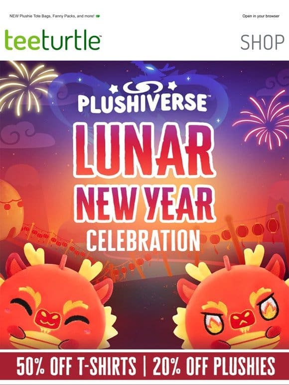 Lunar New Year plushies & tees are here!